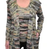 Clay Hooded Wrapped Hacci Cardigan Set