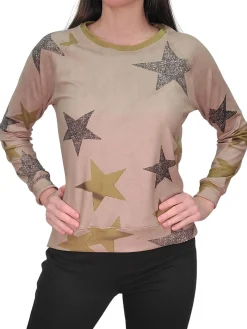 Crew Neck Dust Fleece Sweatshirt