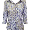 Crushed 3/4 Sleeve Ice Shirt