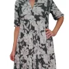 Crushed Coal 2-Tier Dress