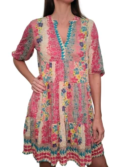 Crushed Deco 2-Tier Dress