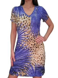 Crushed 'Lake' V-Neck Dress