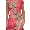 Crushed 'Lava' V-Neck Dress