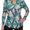 Crushed Long Sleeve Azure Shirt