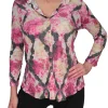 Crushed Long Sleeve Cerise Shirt