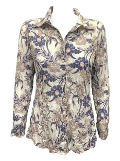 Crushed Long Sleeve Iris Shirt