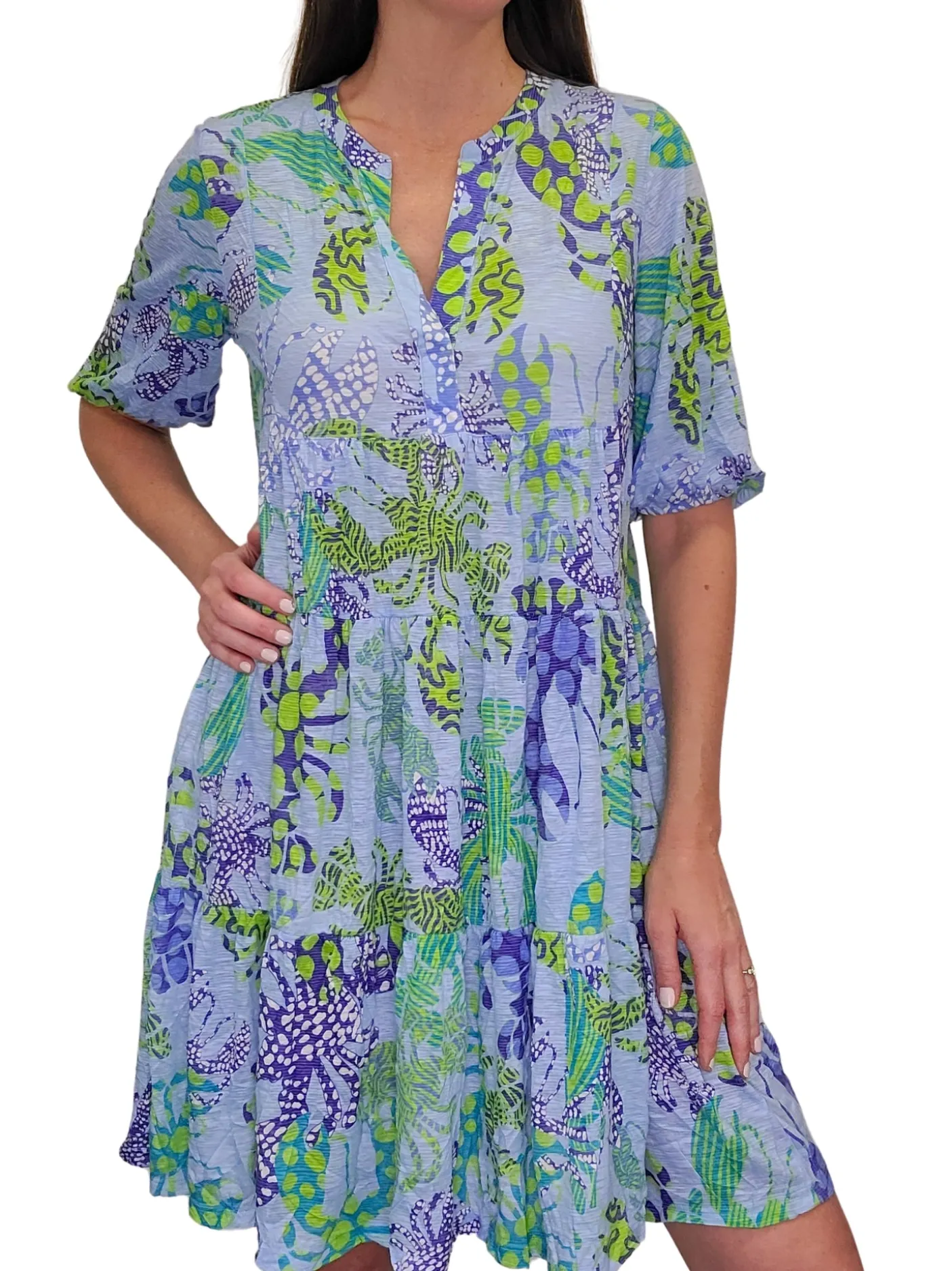 Crushed Maui 2-Tier Dress
