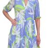 Crushed Peri 2-Tier Dress