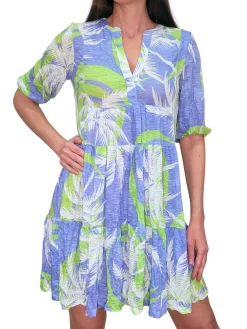 Crushed Peri 2-Tier Dress
