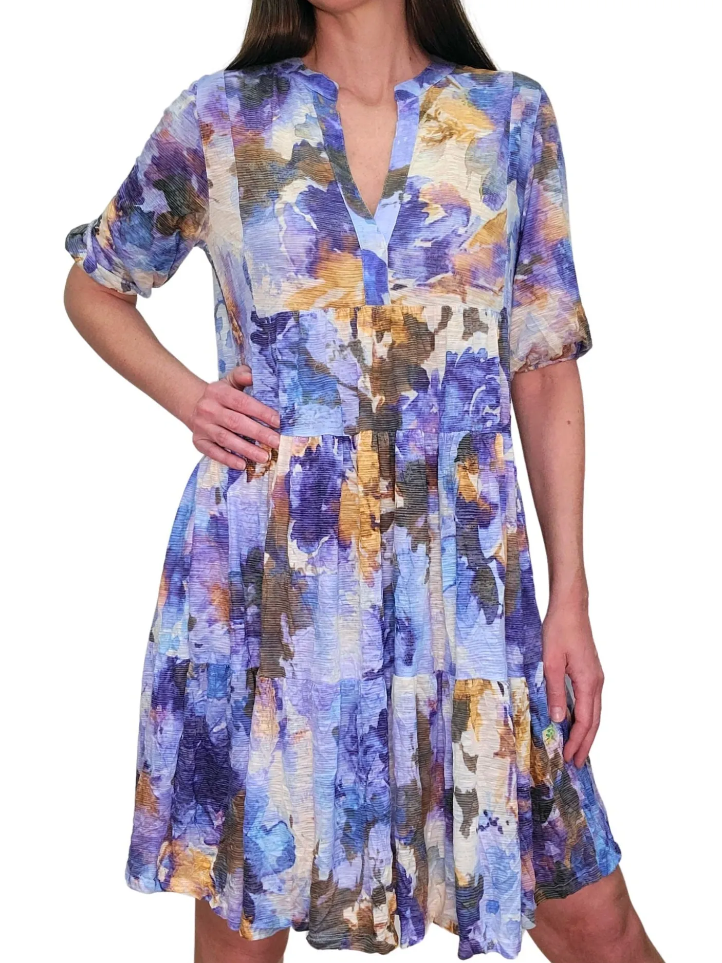 Crushed Power 2-Tier Dress