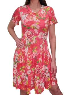 Crushed 'Rose' Babydoll Dress