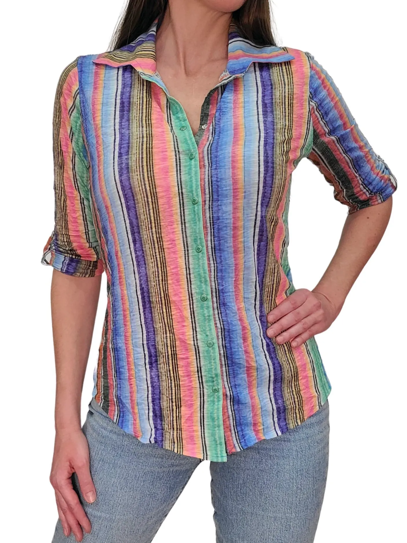 Crushed Stripe Shirt