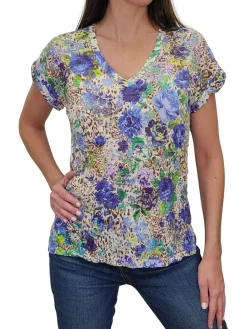 Crushed Wet V-Neck