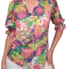 Garden Collared Blouse with Smocked Sleeves