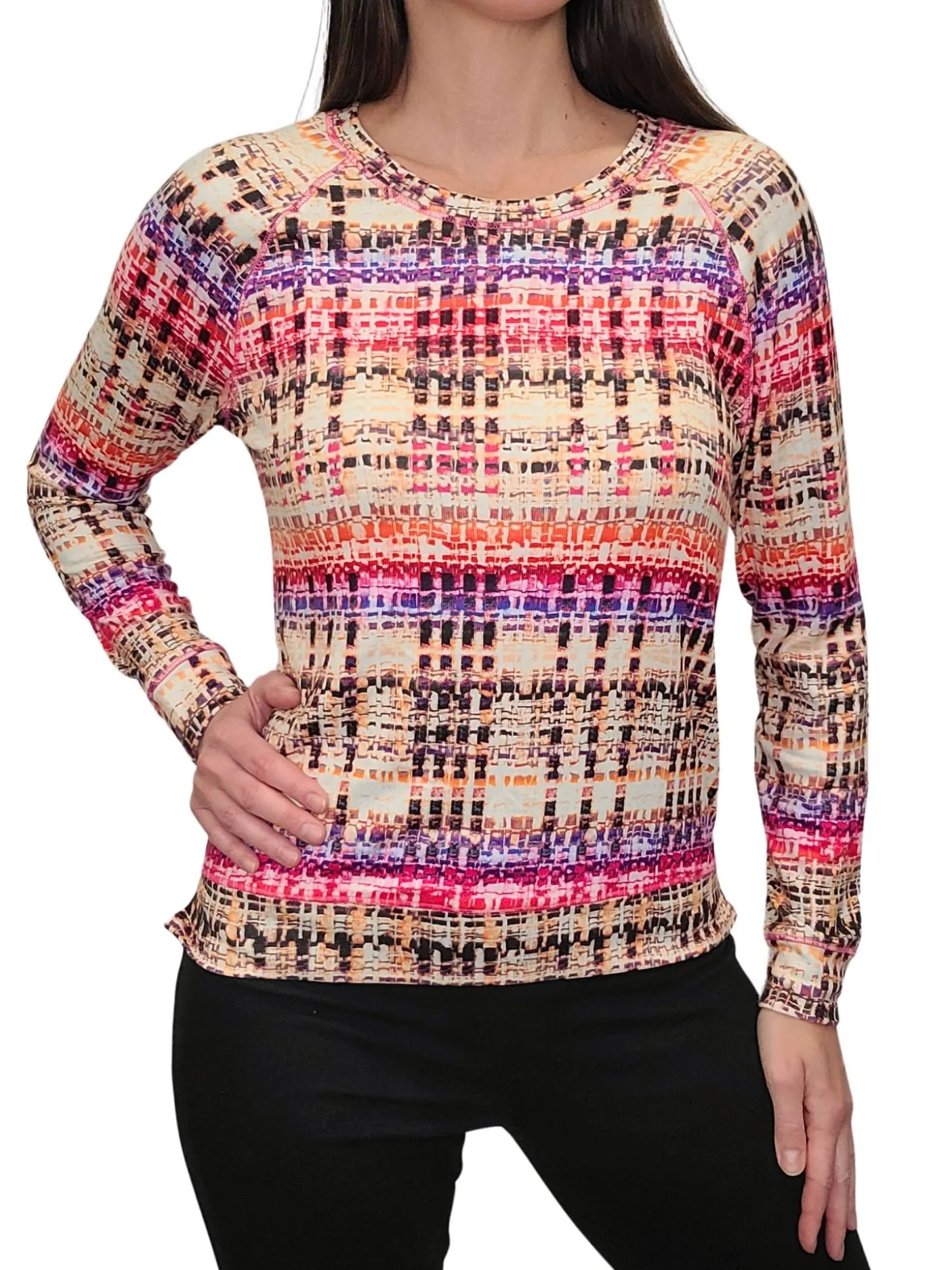Long Sleeve Berry Crew Neck