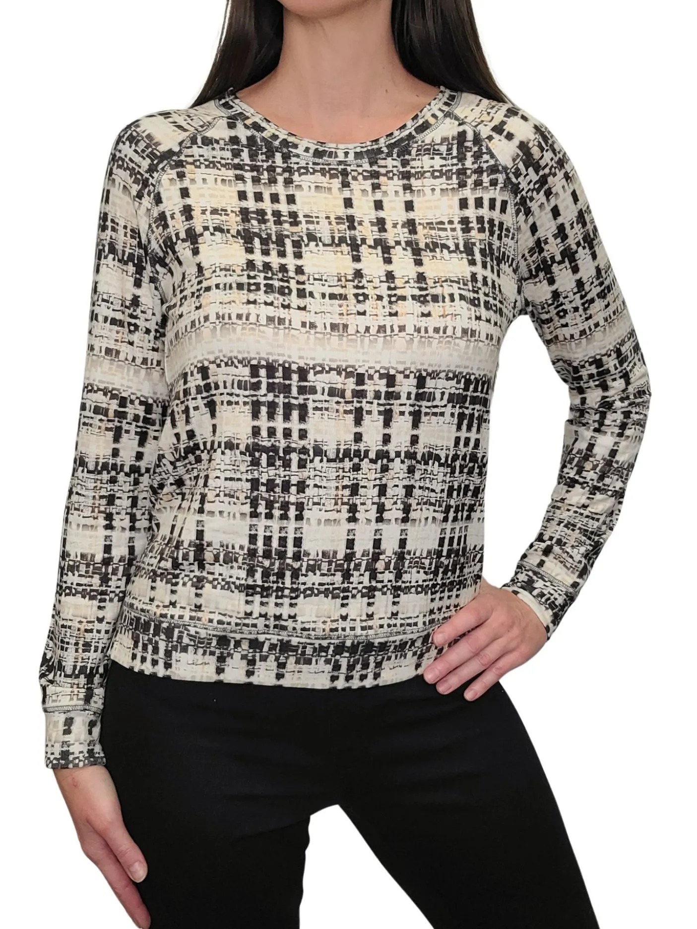 Long Sleeve Carbon Crew Neck