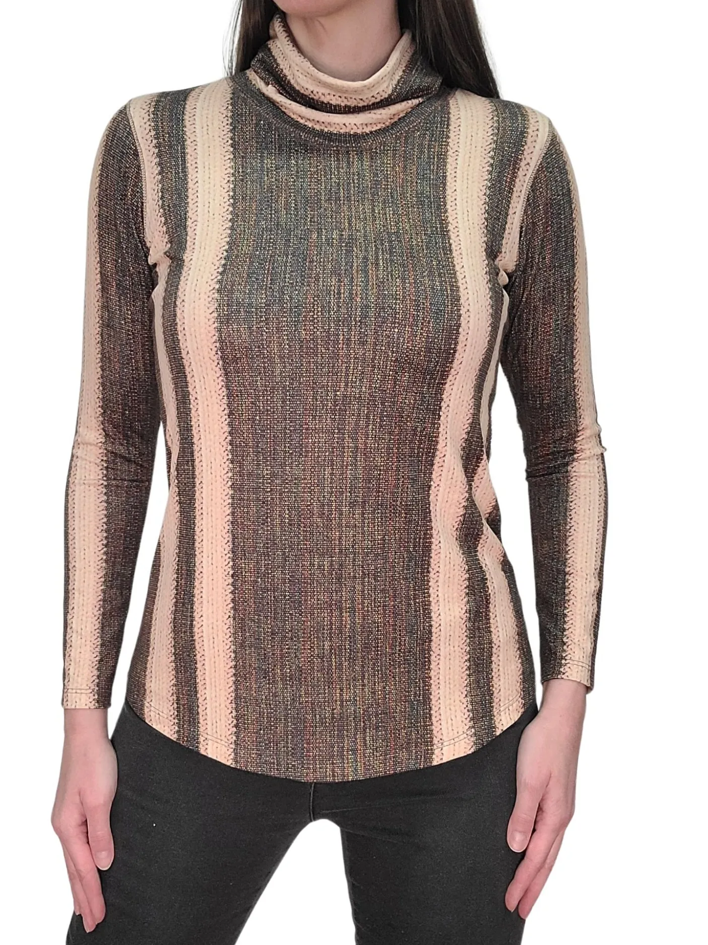 Long Sleeve Coffee Turtleneck