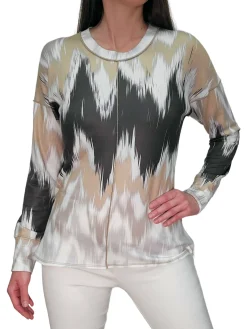 Long Sleeve 'Desert' Crew Neck w/Front-Seam