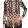 Long Sleeve Hacci Earth Crew Neck