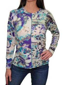 Long Sleeve 'Ice' Crew Neck w/Front-Seam
