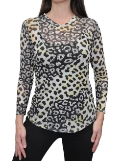 Long Sleeve Mesh 'Cat' Tee