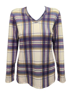 Long Sleeve Plum V-Neck
