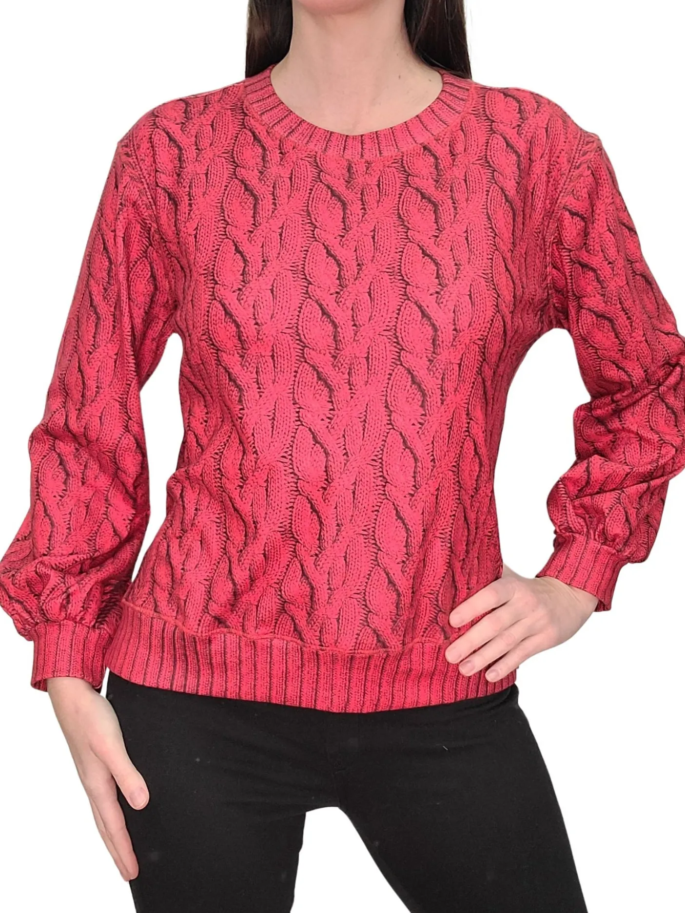 Ruby Fleece Bubble Sleeve Sweatshirt
