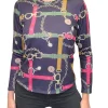 Soft Long Sleeve Belt Crew Neck