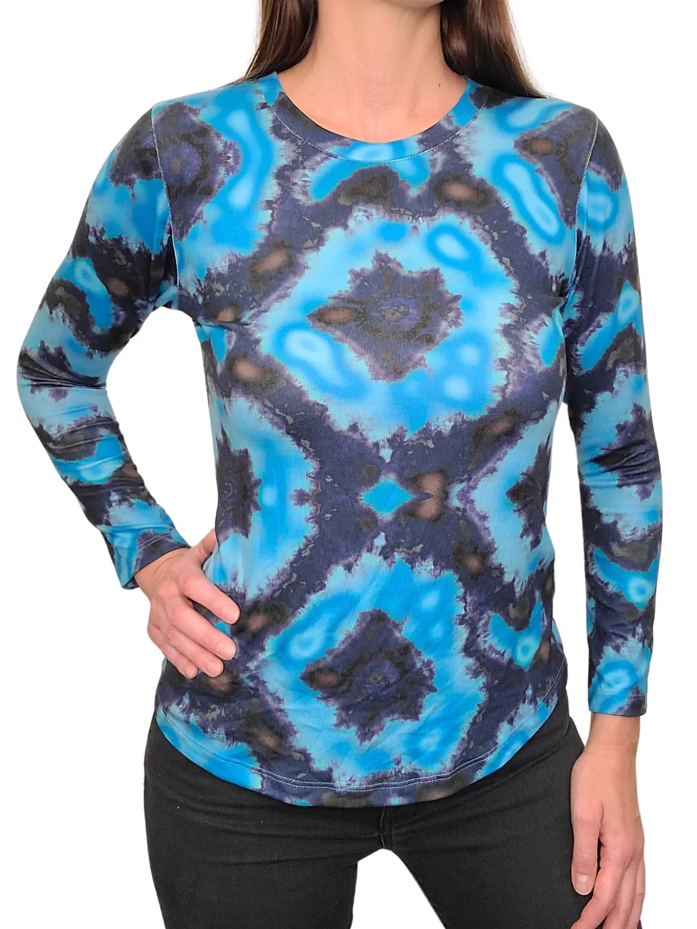 Soft Long Sleeve Lagoon Crew Neck