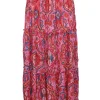 3-Tiered 'Aztec' Skirt with Smocked Waistband