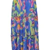 3-Tiered 'Cobalt' Skirt with Smocked Waistband